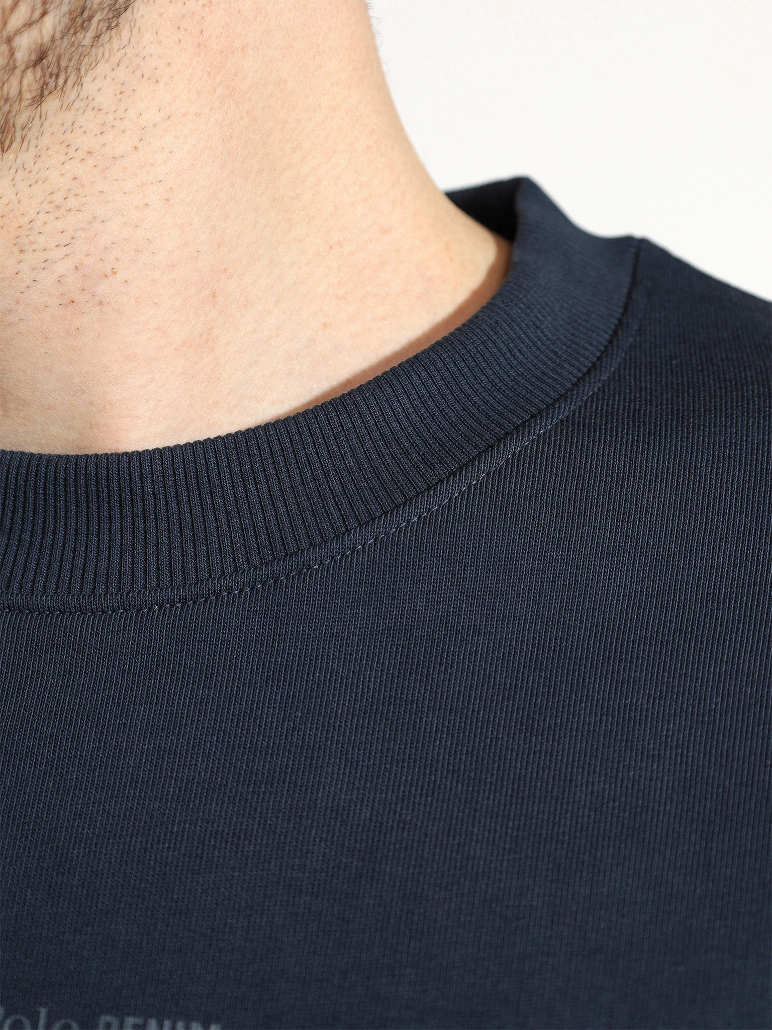 Толстовка темно-синего цвета из хлопка